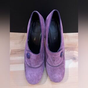☆ Purple Shoes ☆ Purple High Heels ☆ Retro ☆ Rockabilly ☆ 70s Style ☆ Leather